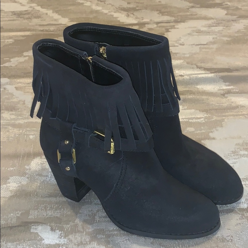 Ralph Lauren Ankle Fringe Boots